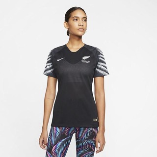Tricouri Nike New Zealand 2019 Away Football Dama Negrii Platină | XGRD-34285